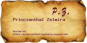Princzenthal Zelmira névjegykártya